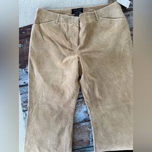 Vintage Victoria Secret BNWT Moda International 💯 Leather Suede Pants